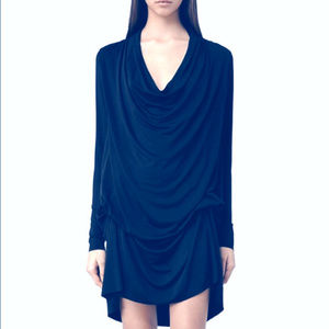 AllSaints Amie Draped Tie Neck Dress - Multi Style